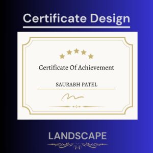 LANDSCAPE CERTIFICATE