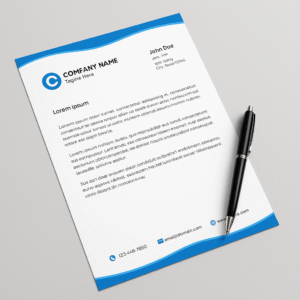 Custom Letterhead Design (8.27" x 11")